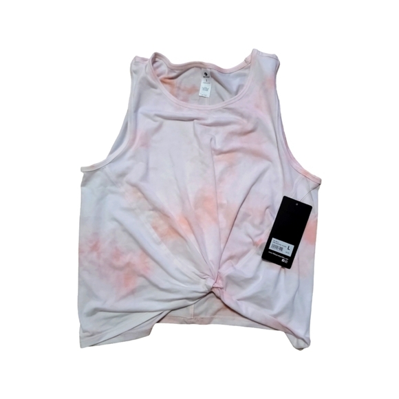 Tops - Pink Tie Dye Knot Tank Top